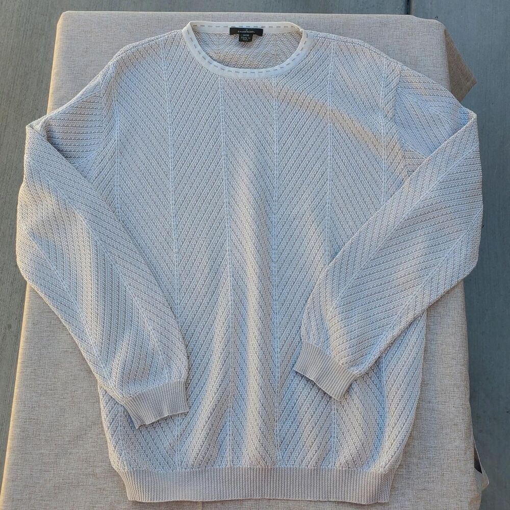 Ermenegildo-zegna Men's White and Cream Jumper